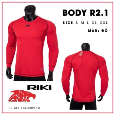 Áo lót body RIKI - R2.1 màu đỏ