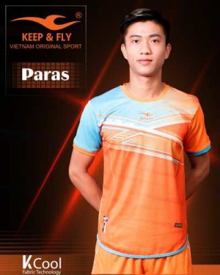Áo bóng đá không logo thiết kế Keep & Fly PARAS vải mè cao cấp 8 màu