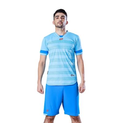 Áo bóng đá không logo thiết kế EGAN Mecka màu xanh biển