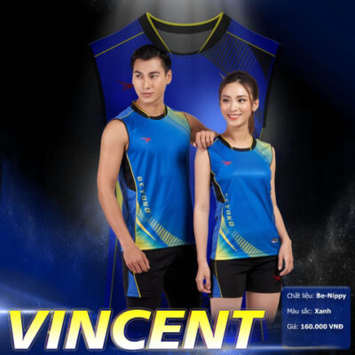 Áo bóng chuyền Beyono Vincent xanh