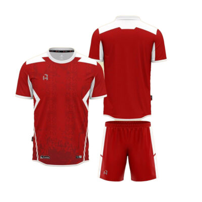 Áo bóng đá không logo thiết kế HP CARIBE đỏ