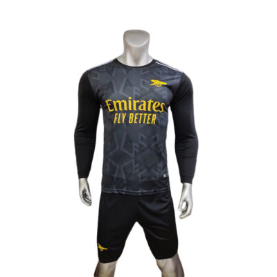 Quần áo Arsenal tay dài 2022 màu đen