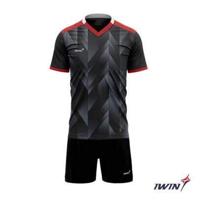 Quần áo bóng đá không logo Iwin Cool A05 màu đen