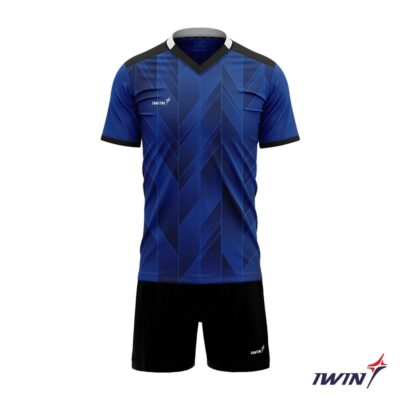 Quần áo bóng đá không logo Iwin Cool A05 màu xanh