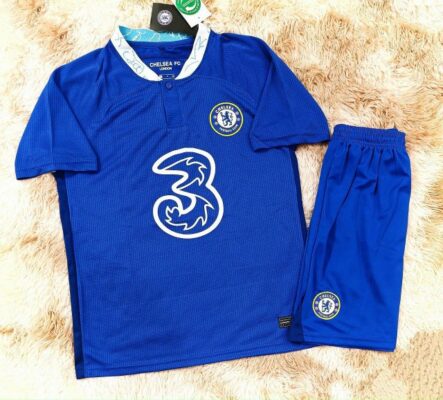 Mẫu quần quần áo CLB Chelsea hàng Thái F2 xanh bích