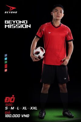 Quần áo bóng đá không logo Beyono Mission Đỏ