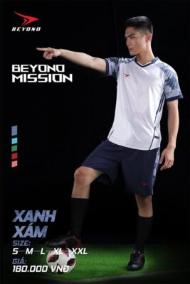 Quần áo bóng đá không logo Beyono Mission Xám