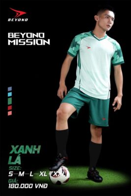 Quần áo bóng đá không logo Beyono Mission Xanh Lá