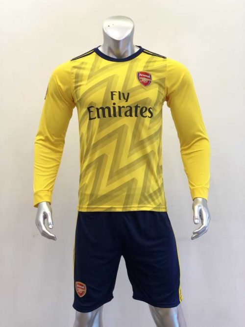 Quần áo bóng đá Tay dài Arsenal màu Vàng mùa giải 19-20