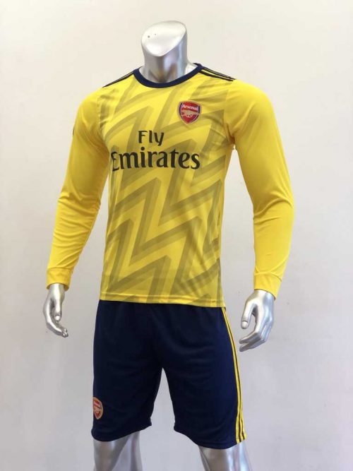 Quần áo bóng đá Tay dài Arsenal màu Vàng mùa giải 19-20