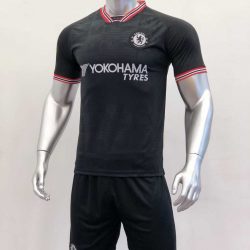 Quần áo bóng đá Tay Dài CHELSEA màu Đen mùa giải 19-20