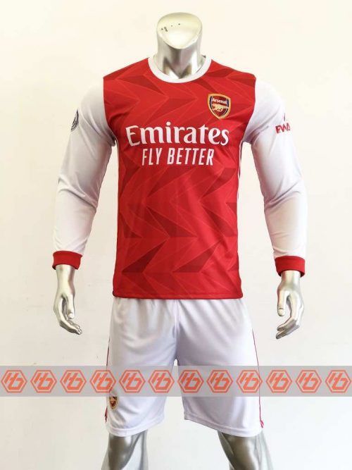 Quần áo bóng đá Tay dài Arsenal màu Đỏ mùa giải 20-21