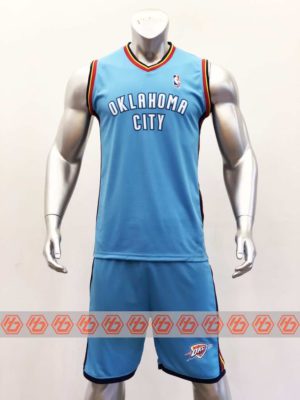 Quần áo bóng rổ cao cấp NBA màu Xanh Da