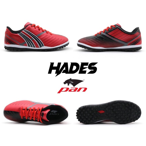 Giày đá banh Đế đinh TF Pan Hades Sân cỏ nhân tạo màu Đỏ mới