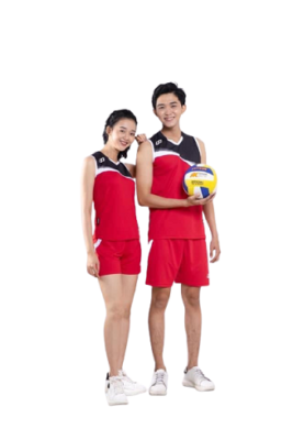 Áo bóng chuyền CP SYMPHONY vải mè cao cấp màu Đỏ