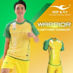 Áo bóng đá không logo thiết kế Keep Fly WARRIOR vải mè cao cấp 6 màu
