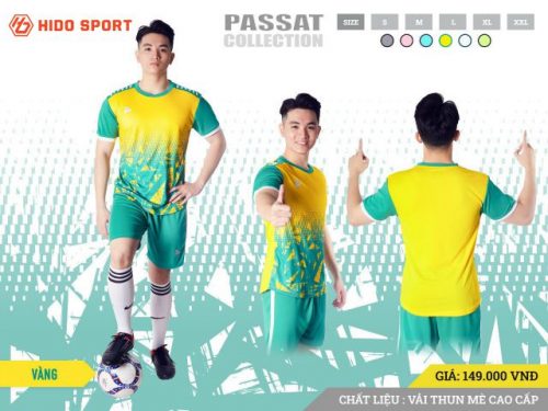 Áo bóng đá không logo Just Play PASSAT màu Vàng