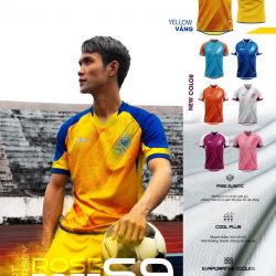 Áo bóng đá không logo XPEED-S9 ROSE VÀNG