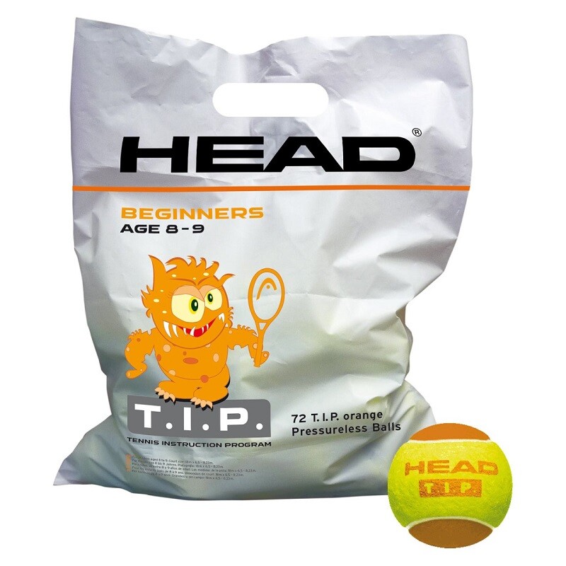 Bóng tennis trẻ em HEAD T.I.P Orange (Túi 72 quả)
