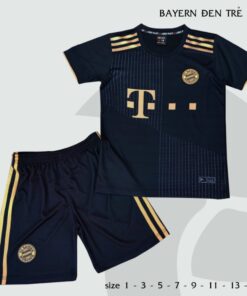 Quần áo bóng đá Trẻ Em CLB Bayern Munich màu Đen 21-22