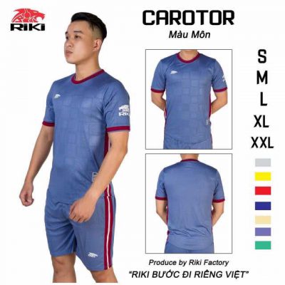Áo bóng đá không logo Riki CAROTOR thun lạnh cao cấp 6 màu