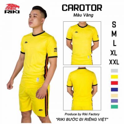 Áo bóng đá không logo Riki CAROTOR thun lạnh cao cấp 6 màu