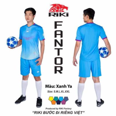 Áo bóng đá không logo Riki FANTOR thun lạnh cao cấp 7 màu