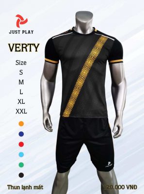 Áo bóng đá không logo thiết kế Just Play VERTY thun lạnh cao cấp 6 màu