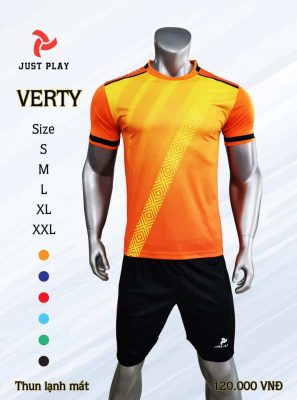 Áo bóng đá không logo thiết kế Just Play VERTY thun lạnh cao cấp 6 màu