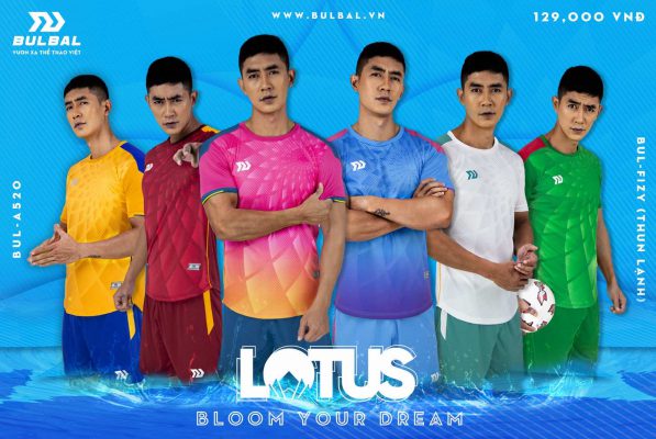 Áo bóng đá không logo Bulbal Lotus thun lạnh cao cấp 6 màu