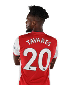 Áo Arsenal sân nhà màu đỏ 2021/22 f1 lưng
