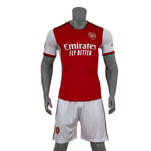 Áo Arsenal sân nhà màu đỏ 2021/22 hv đứng