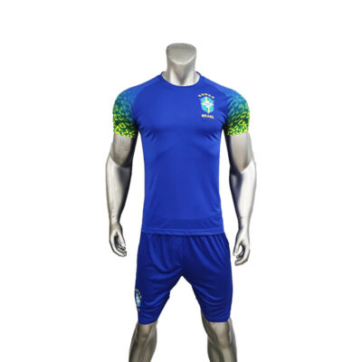 Quần áo bóng đá Brazil màu xanh 2022