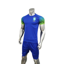 Quần áo bóng đá Brazil màu xanh 2022 trái