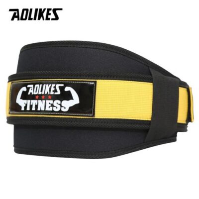 Đai lưng gánh tạ tập gym chuyên nghiệp Aolikes AL7983 màu vàng