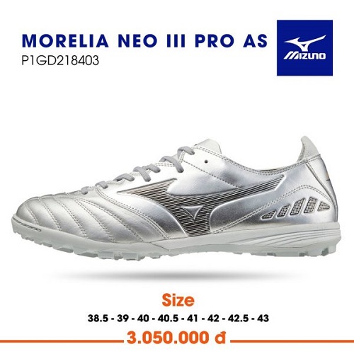 Giày bóng đá Mizuno Morelia Neo 3 Pro AS