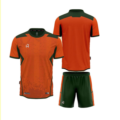 Áo bóng đá không logo thiết kế HP CARIBE cam