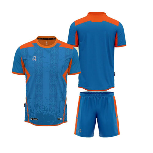 Áo bóng đá không logo thiết kế HP CARIBE xanh da