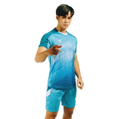 Quần áo bóng đá không logo Wika Tornado xanh dương