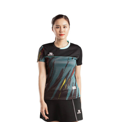 Áo cầu lông nữ Bulbal Badminton SS22 Đen Ngọc