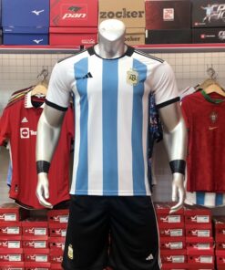 Quần áo Argentina màu trắng sân nhà World Cup 2022 hàng Thái F2
