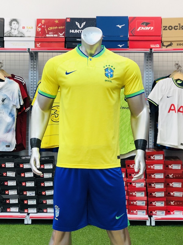 Quần Áo Brazil Màu Vàng Sân Nhà World Cup 2022 | Hido Sport
