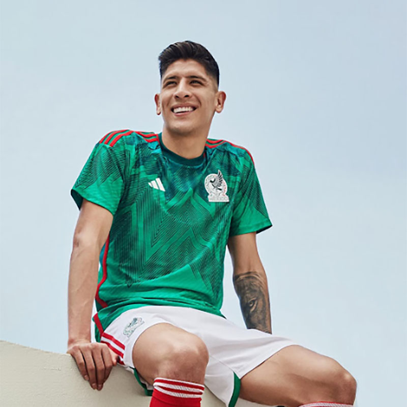 Quần áo Mexico màu xanh sân nhà World Cup 2022