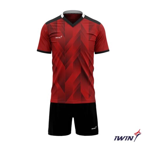 Quần áo bóng đá không logo Iwin Cool A05 màu đỏ
