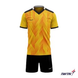 Quần áo bóng đá không logo Iwin Cool A05 màu vàng