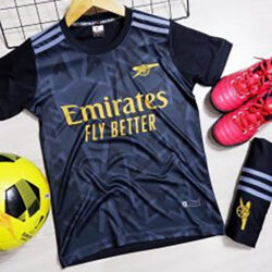 Quần áo bóng đá trẻ em Arsenal 2022 xám