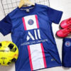 Quần áo bóng đá trẻ em PSG màu xanh 2022