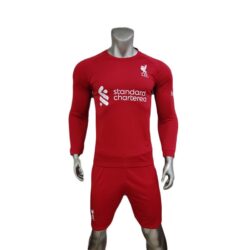 Quần áo Liverpool tay dài màu đỏ 2022
