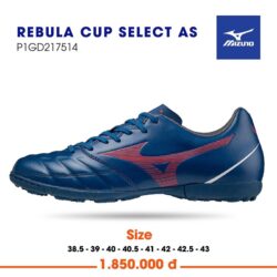 Giày bóng đá Mizuno Rebula Cup Select As sân cỏ nhân tạo màu xanh đen