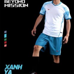 Quần áo bóng đá không logo Beyono Mission Xanh Da